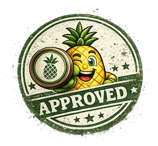 Pieczątka jakości Ananas Approved